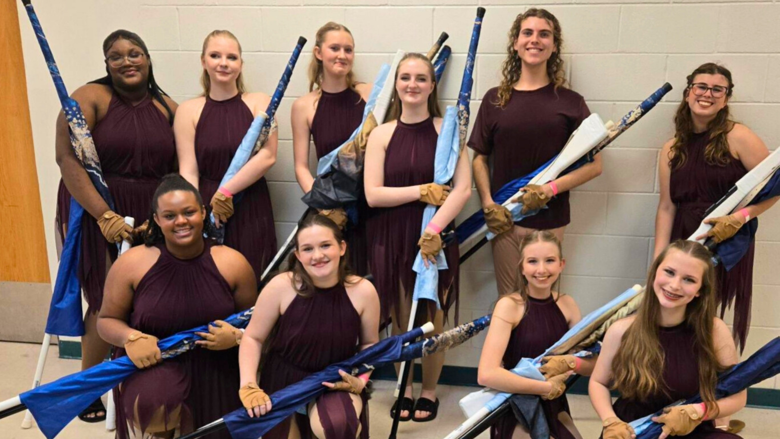 Photo of Winter Guard Students